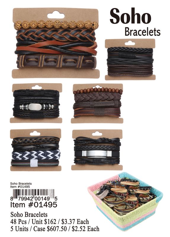 Soho Bracelets - 48 Pieces Unit