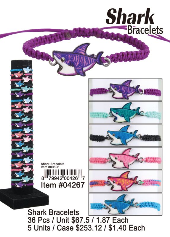 Shark Bracelets - 36 Pieces Unit