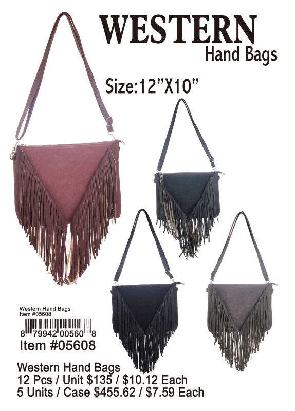 Western Hand Bags - 12 Pieces Unit