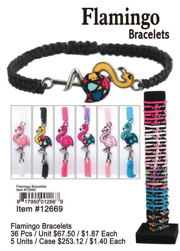 Flamingo Bracelets - 36 Pieces Unit