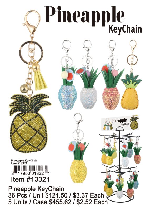 Pineapple Key Chain - 36 Pieces Unit