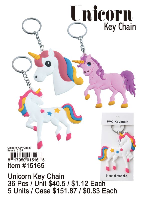 Unicorn Key Chain - 36 Pieces Unit