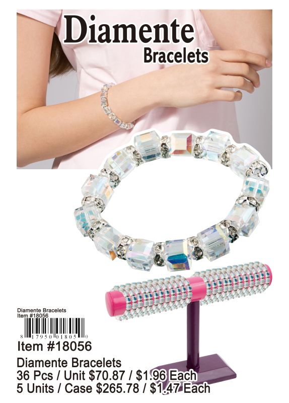 Diamente Bracelets - 36 Pieces Unit