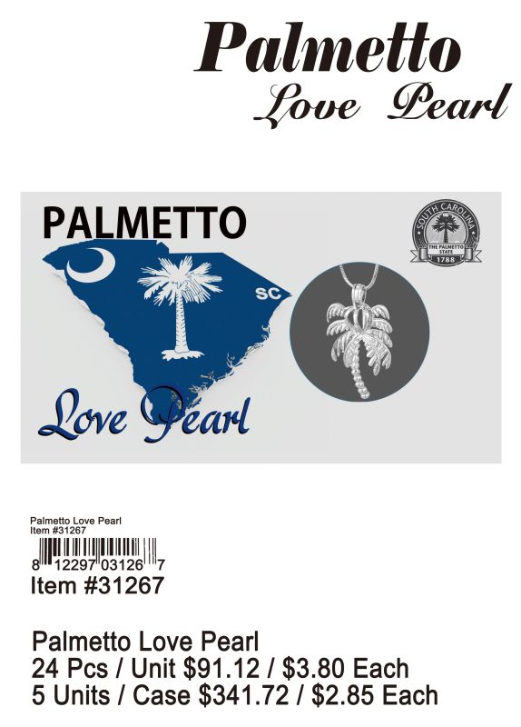 Palmetto Love Pearl - 24 Pieces Unit