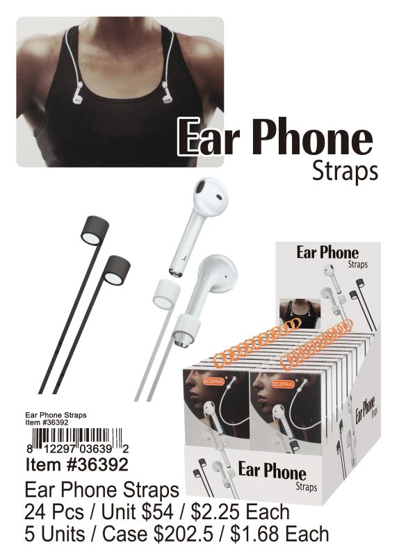 Ear Phone Straps - 24 Pieces Unit