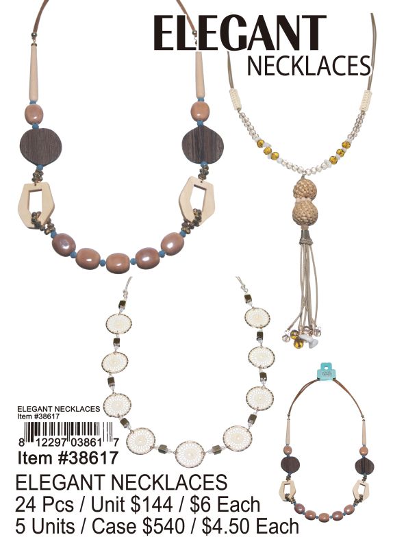 Elegant Necklaces - 24 Pieces Unit