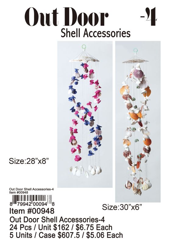 Out Door Shell Accessories-4 - 24 Pieces Unit