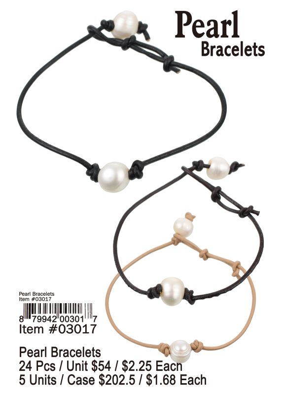 Pearl Bracelets - 24 Pieces Unit - Click Image to Close