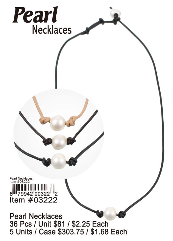 Pearl Necklace - 36 Pieces Unit - Click Image to Close