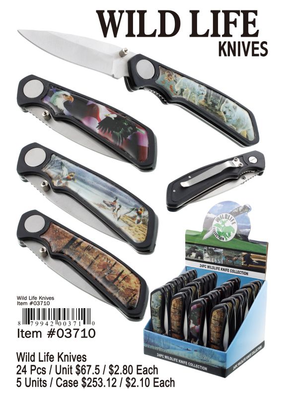 Wild Life Knives - 24 Pieces Unit - Click Image to Close