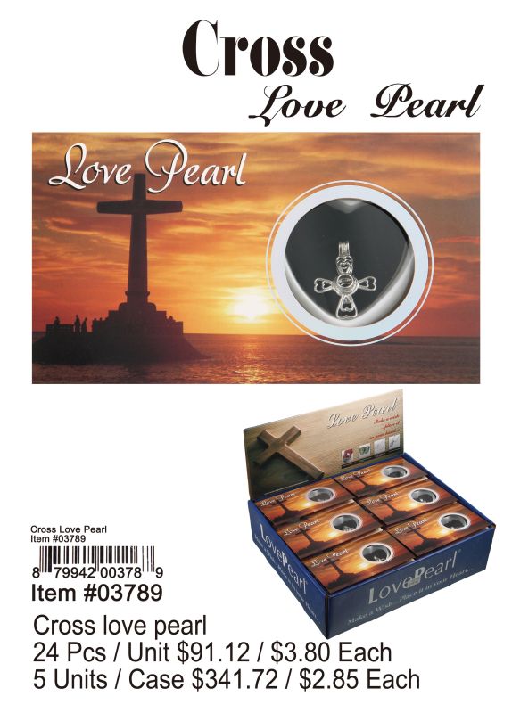 Cross Love Pearl - 24 Pieces Unit