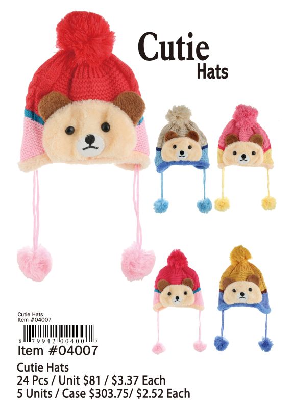 Cutie Hats - 24 Pieces Unit