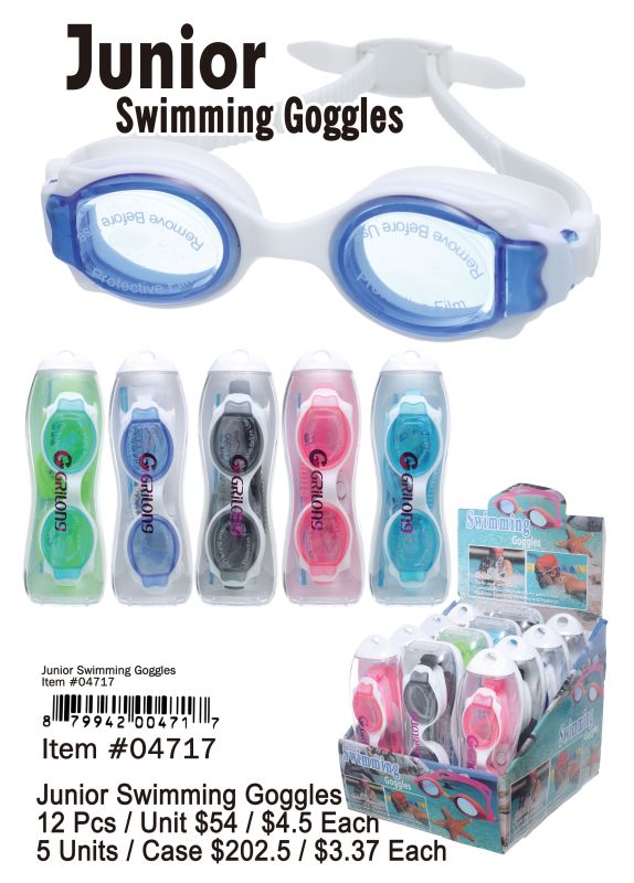 Junior Swimming Goggles - 12 Pieces Unit - Click Image to Close