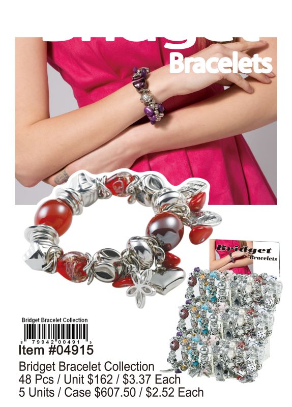 Bridget Bracelets Collection - 48 Pieces Unit