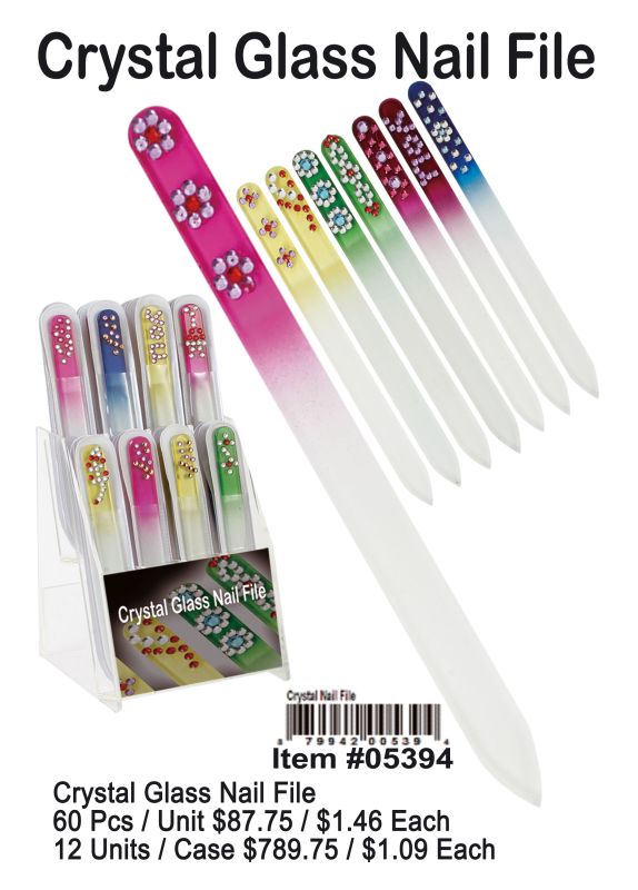 Crystal Glass Nail File - 60 Pieces Unit