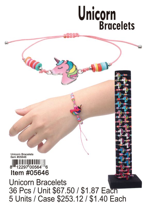 Unicorn Bracelets - 36 Pieces Unit - Click Image to Close