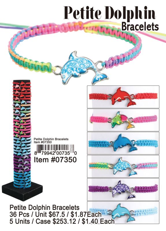 Petite Dolphin Bracelets - 36 Pieces Unit