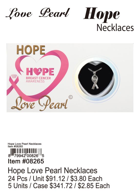 Love Pearl Hope Necklace - 24 Pieces Unit
