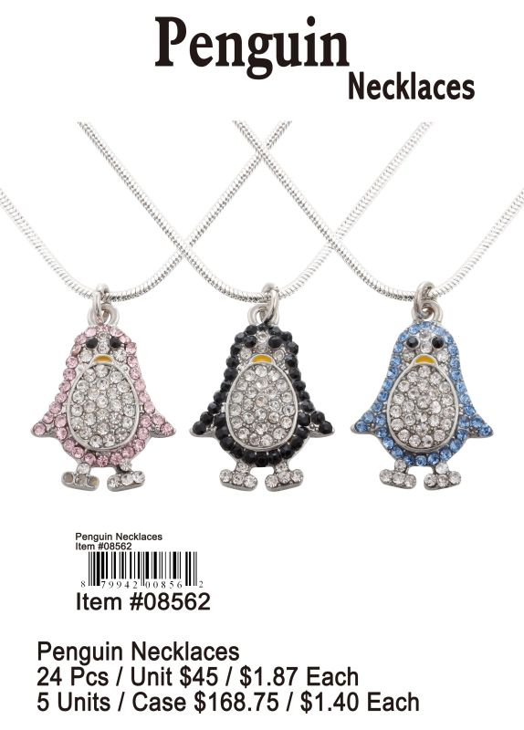 Penguin Necklaces - 24 Pieces Unit