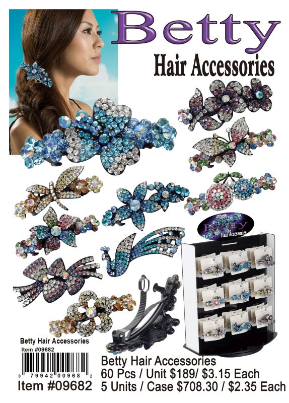Betty Hair Accessories - 60 Pieces Unit