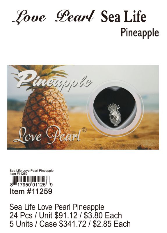 Love Pearl Sea Life Pineapple - 24 Pieces Unit