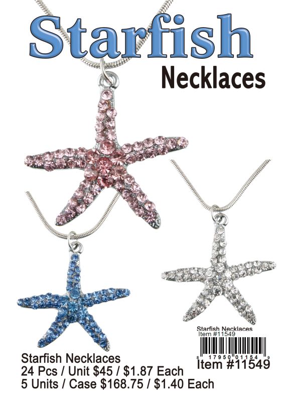 Starfish Necklaces - 24 Pieces Unit