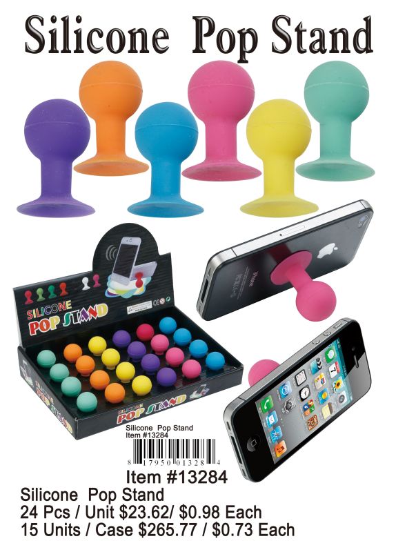 Silicone Pop Stand - 24 Pieces Unit