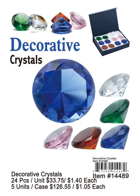 Decorative Crystals - 24 Pieces Unit - Click Image to Close