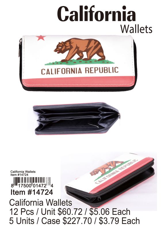 California Wallets - 12 Pieces Unit