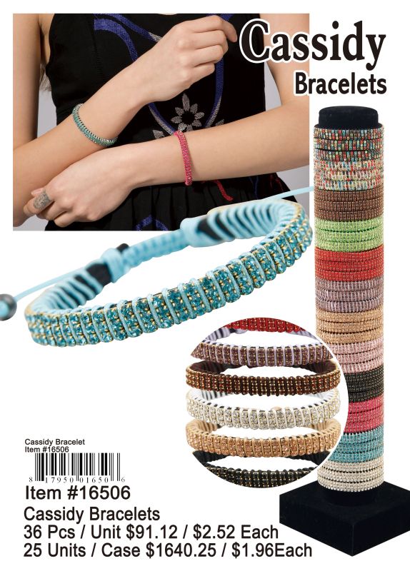 Cassidy Bracelets - 36 Pieces Unit