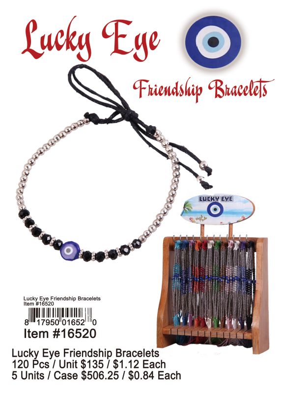 Lucky Eye Friendship Bracelets - 120 Pieces Unit