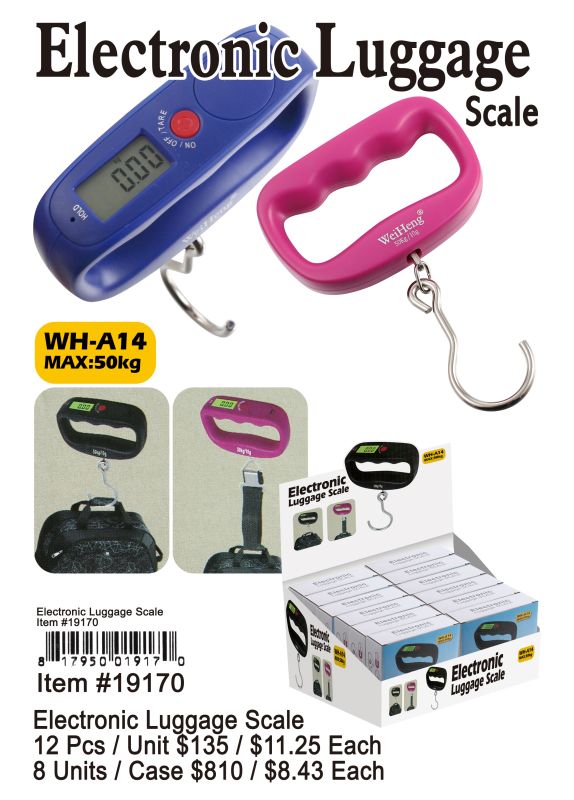 Electronic Luggage Scale - 12 Pieces Unit - Click Image to Close