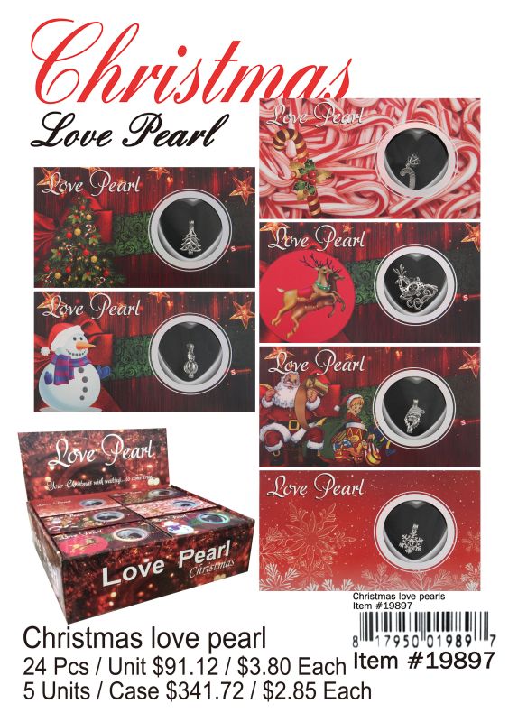 Christmas Love Pearl - 24 Pieces Unit - Click Image to Close