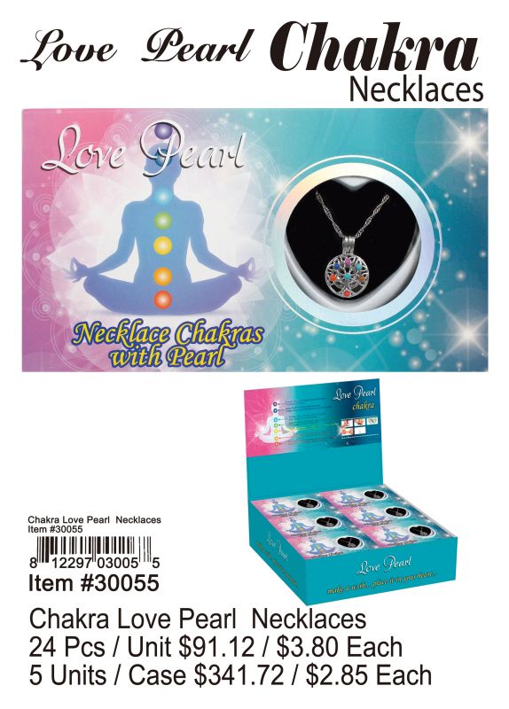 Chakra Love Pearl Necklace - 24 Pieces Unit