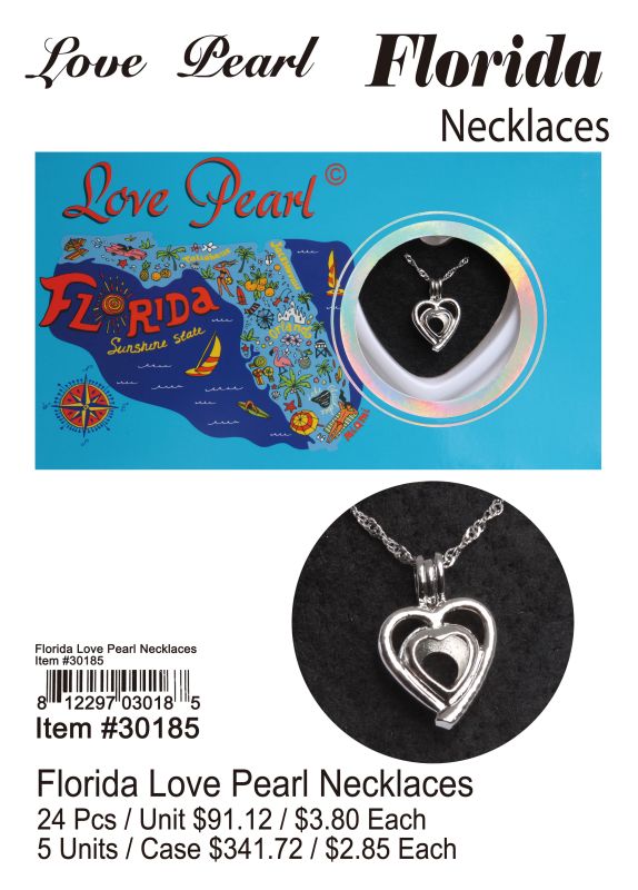 Florida Love Pearl Necklace - 24 Pieces Unit