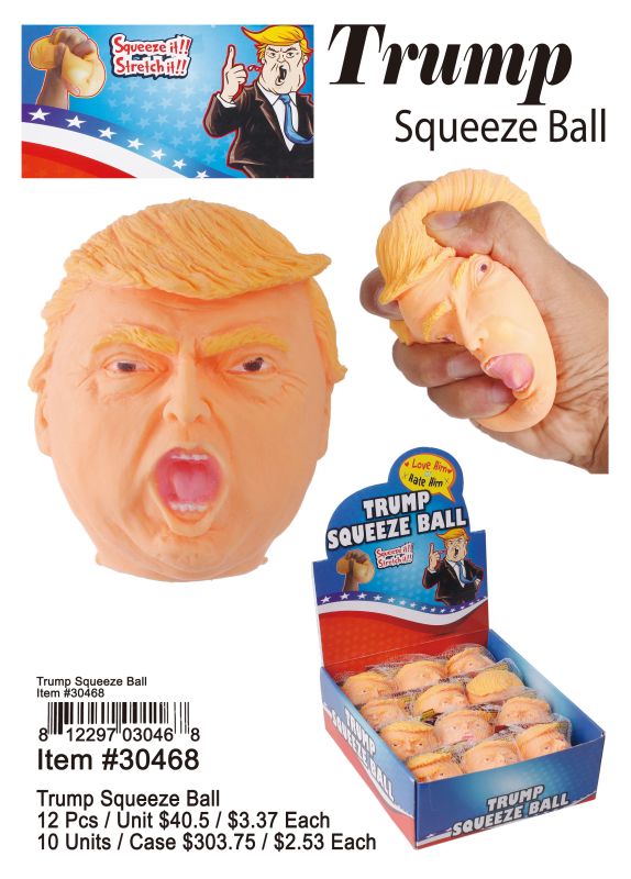 Trump Squeeze Ball - 12 Pieces Unit - Click Image to Close