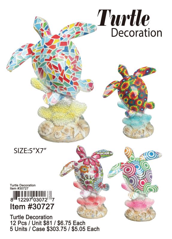 Turtle Decoration - 12 Pieces Unit