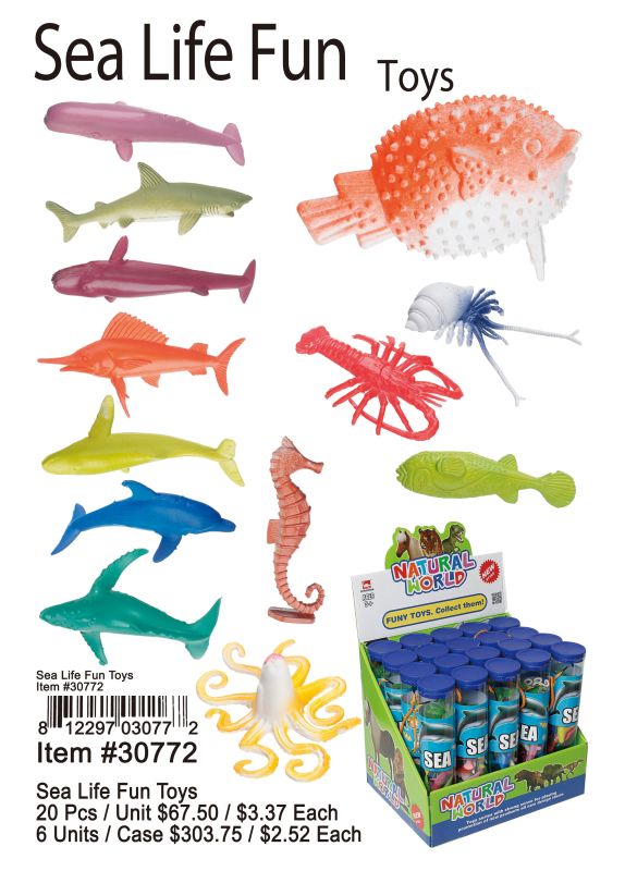 Sea Life Fun Toys - 20 Pieces Unit