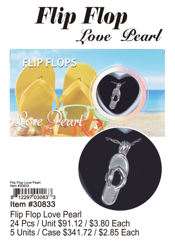 Flip Flop Love Pearl - 24 Pieces Unit - Click Image to Close