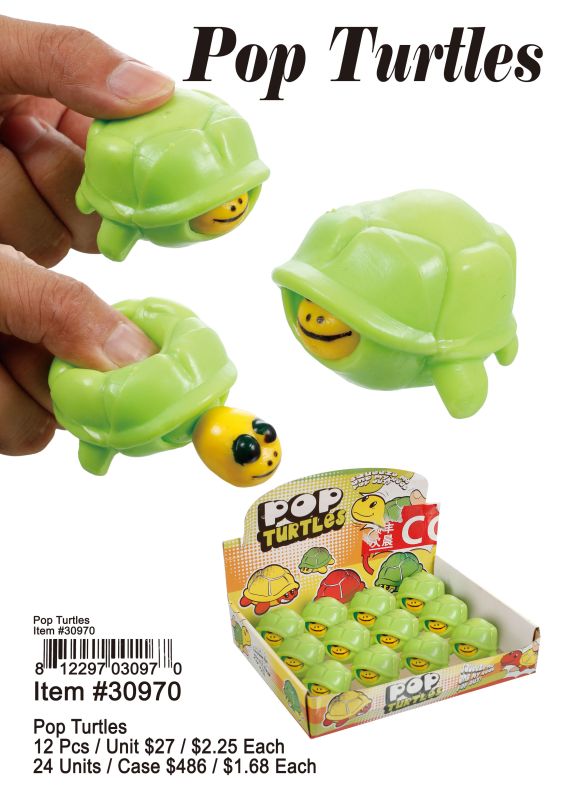 Pop Turtles - 12 Pieces Unit - Click Image to Close