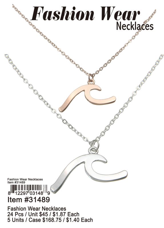 Fashion Wave Necklaces - 24 Pieces Unit