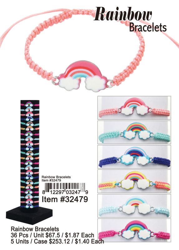 Rainbow Bracelets - 36 Pieces Unit