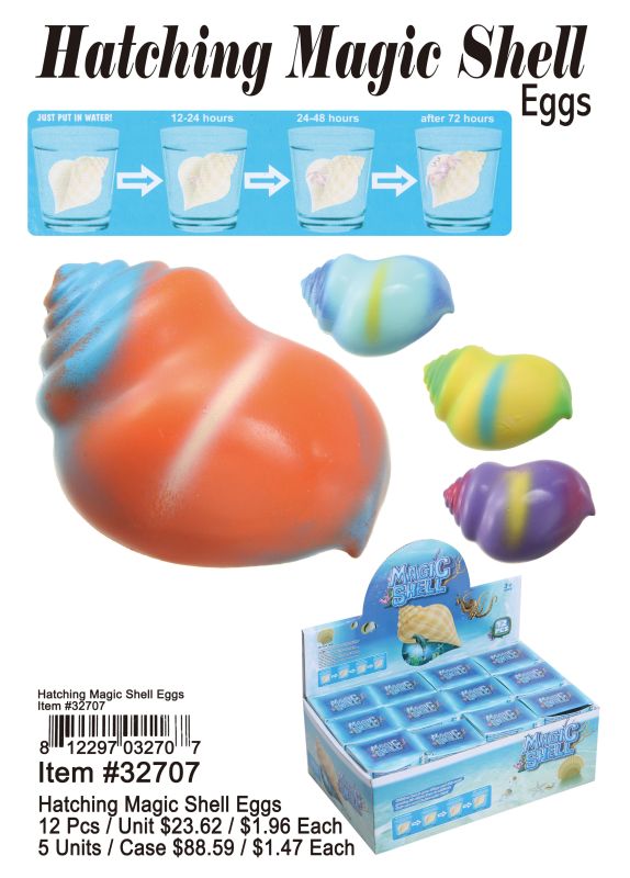 Hatching Magic Shell Eggs - 12 Pieces Unit