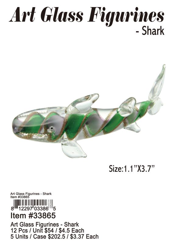 Art Glass Figurines-Starfish - 12 Pieces Unit