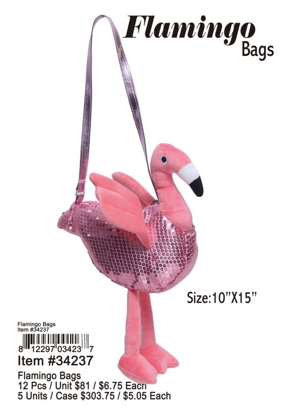 Flamingo Bags - 12 Pieces Unit