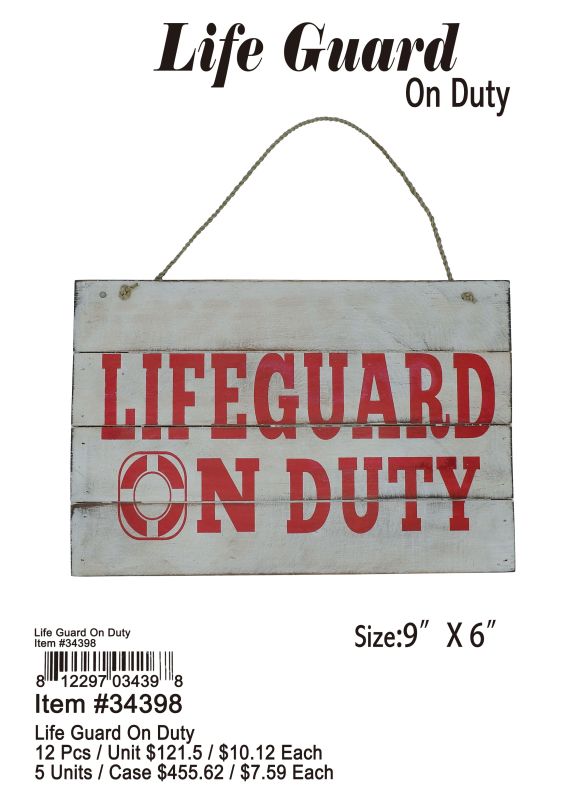 Life Guard On Duty - 12 Pieces Unit