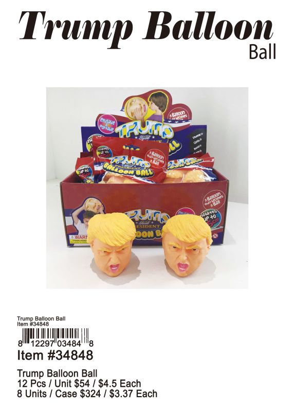 Trump Ballon Ball - 12 Pieces Unit
