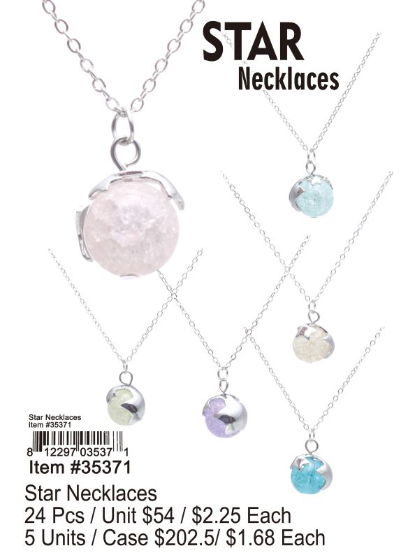 Star Necklaces - 24 Pieces Unit