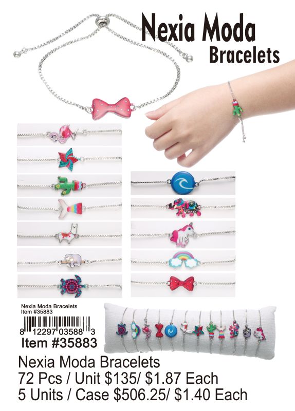 Nexia Moda Bracelets - 72 Pieces Unit