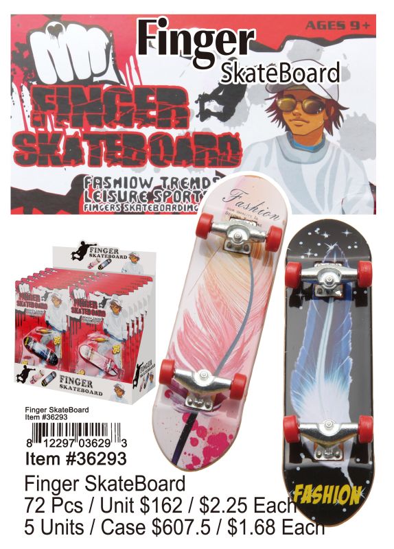 Finger Skateboard - 72 Pieces Unit